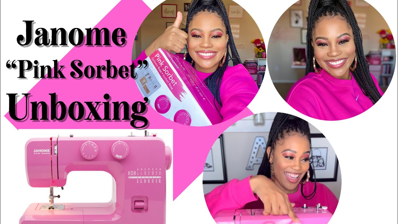 Janome “Pink Sorbet” Sewing Machine UNBOXING YouTube