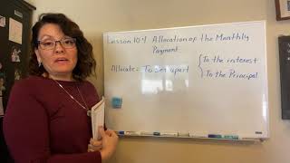 Lesson 10.4 Allocation of the monthly payment