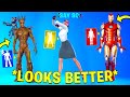 Legendary Dances &amp; Emotes Looks Better With These Skins (Iron Man, Groot, Thor, Say So Tik Tok)