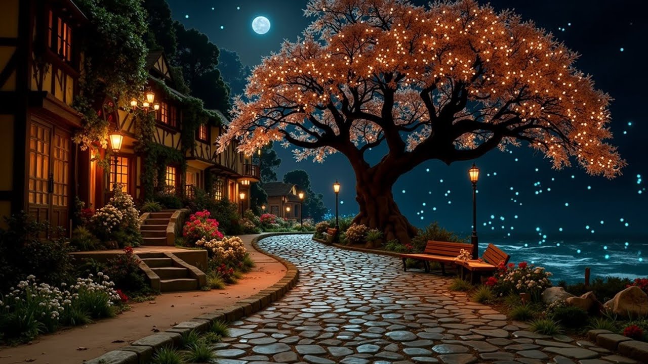 Beautiful Piano Night Sleep Aid, Спокойные лунные мелодии для расслабления