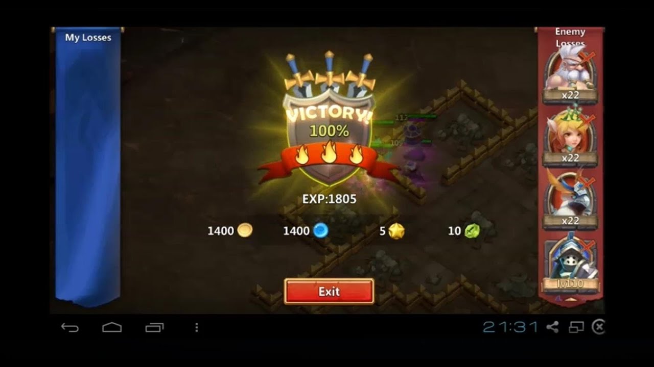 Castle Clash Dungeon 4 Skull 1 D4S1