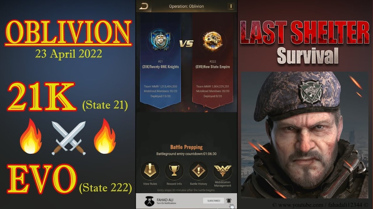 21K vs EVO - Operation Oblivion ✪ Last Shelter Survival