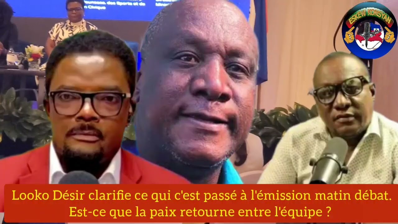 Est-ce que l'équipe présentateurs émission Matin débat se divise.Looko fait le point