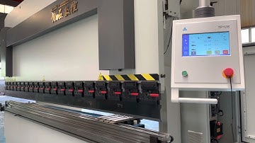 NC press brake 4 Axis control Servo motor Mechanical Crowning TP10S system Cost-effective！