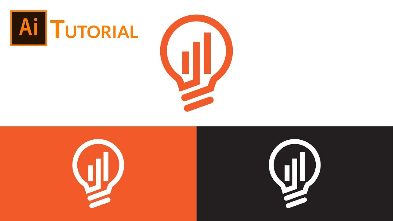 Bulb Logo Design Tutorial Illustrator