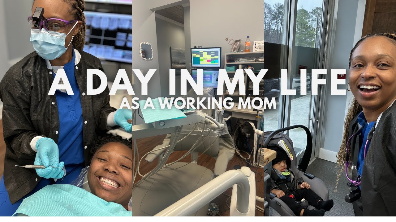 Working Mom of 3 Under 3 | A Day in My Life As A Dental Hygienist - YouTube