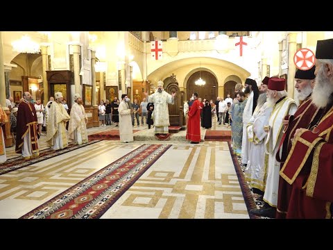 ყოვლადწმინდა სამების სახელობის საპატრიარქო ტაძარში საკვირაო მსახურება აღევლინა (17.07.2022)