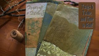 Stitching Nature Into Your Journal | 2 Unique Twig & Twine Binding Methods