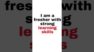 90 % Freshers Fail here #interview #learnenglish #shortvideo #shortvideo