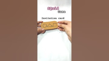 How to DIY squid game invitation card 🔺 #squidgame #diy #challenge #craft #howto
