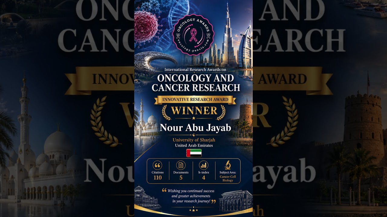 Innovative Research Award | Nour Abu Jayab #WorldResearchAwards #ResearchAwards