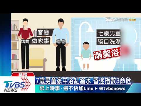 7歲男童家中浴缸溺水　送醫命危搶救中