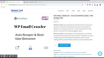 WP EMAIL CRAWLER – AUTO SCRAPER & REAL TIME EXTRACTOR