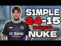 s1mple 24-15 | Rating: 1.51 | SoloQ +VOICE | FACEIT EU RANKED | nuke | Apr 20, 2026