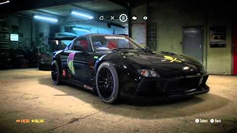 Need for Speed™ 2015 Mazda RX7 drift tuning setup