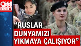 Gönüllü asker olan Ukraynalı anne CNN Türk'e konuştu! \