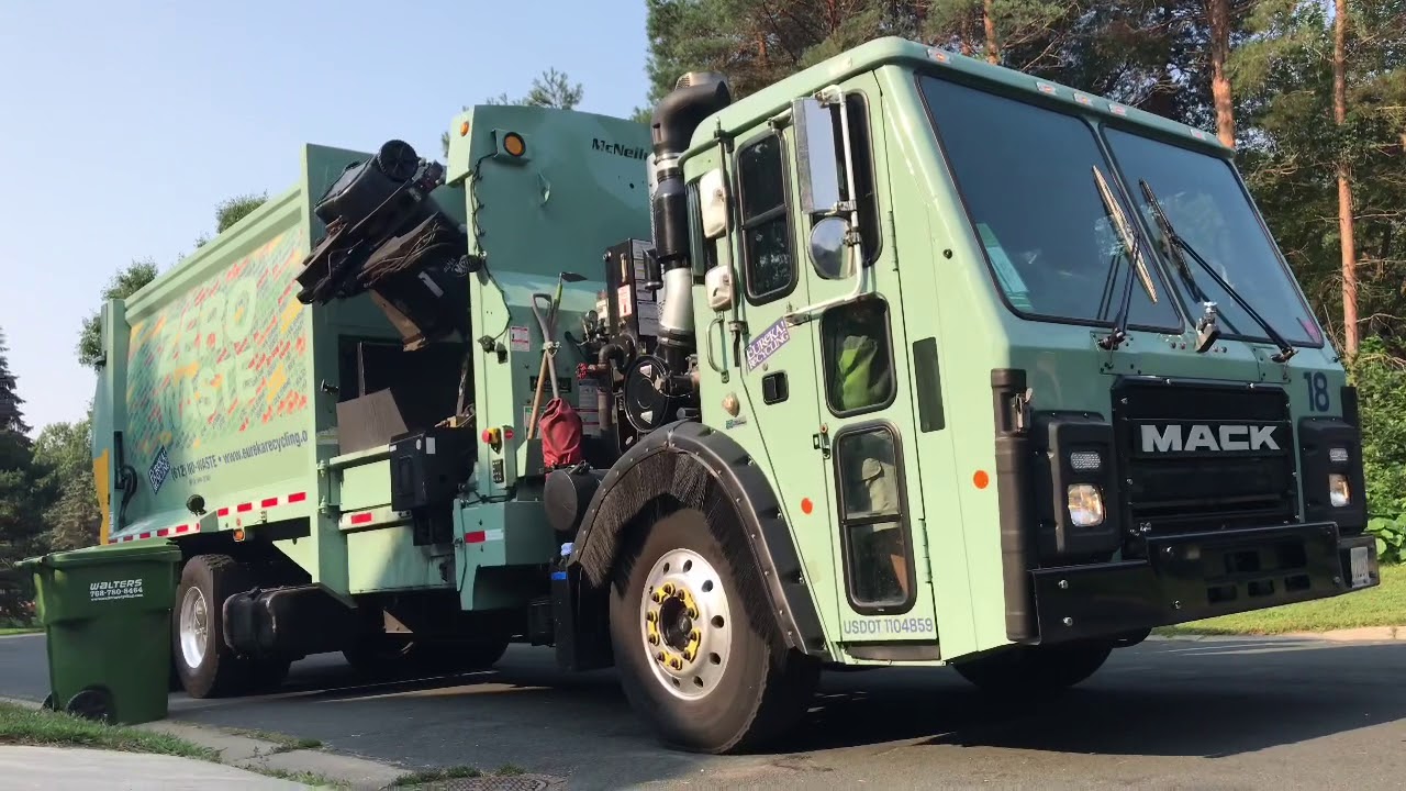 Eureka Recycling Mack LR McNeilus M/A YouTube