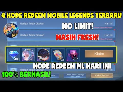 BURUAN! 4 KODE REDEEM ML HARI INI KODE REDEEM MOBILE LEGENDS TERBARU KODE REDEEM ML DESEMBER 2023