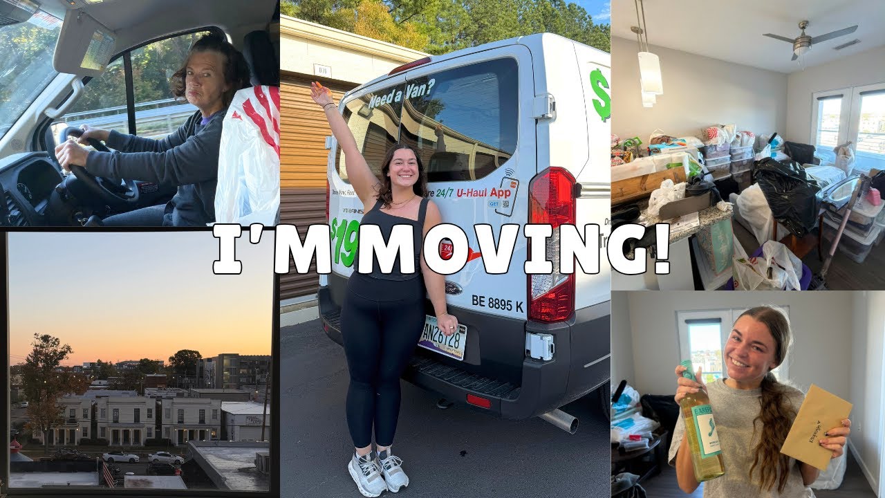 MOVING VLOG | first apartment alone, unpacking chaos & honest thoughts