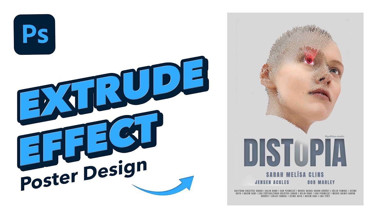 Creating a Depth Illusion in Photoshop | Extrude Effect