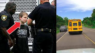 Bus Driver Is Forced To Call 911 On A Little Boy After Looking At His Feet