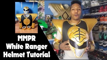 DIY White Ranger Helmet tutorial | Mighty Morphin Power Rangers