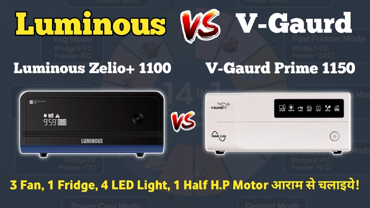 Best Inverter For Home in India 2025🔥Luminous Vs V Gaurd Inverter For Home 2025