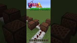 Perfect Zelda Song for Minecraft! Noteblock Music of Legend of Zelda Ocarina of Time Kokiri Forest