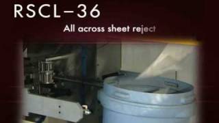 Gannicott RSCL Roll to Sheet Converting Line with Right Angle Single Stream Delivery