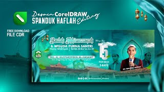 DESAIN SPANDUK HAFLAH | FREE DOWNLOAD CDR CORELDRAW