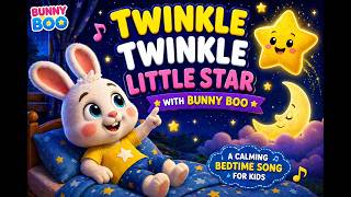 Twinkle Star with Bunny Boo 🌟🐰 | Bedtime Song for Kids | Calming Nursery Rhyme 🎵