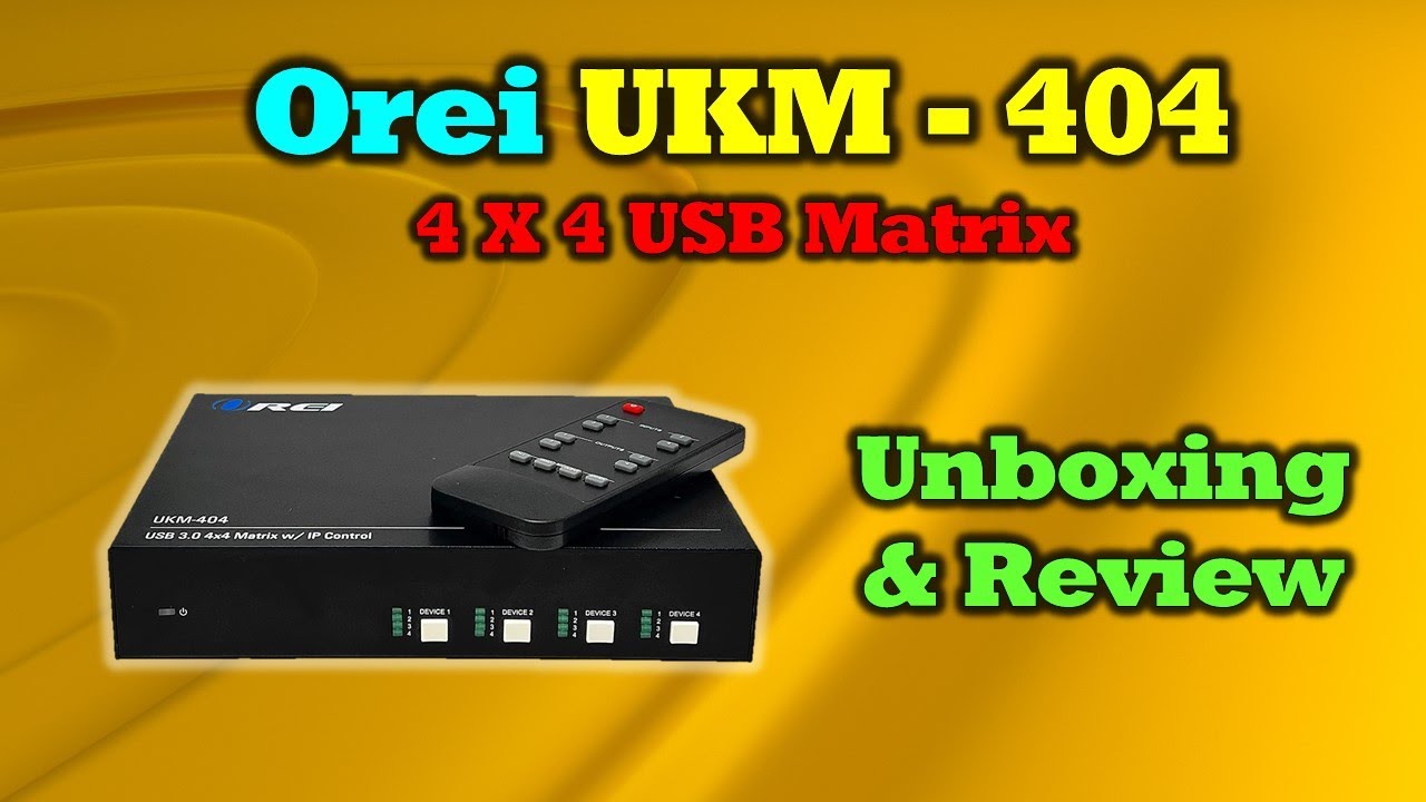 Orei UKM-404 - Easy USB Switching - Full Review - YouTube