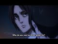 Eren and mikasa confession  attack on titan season 4 clip