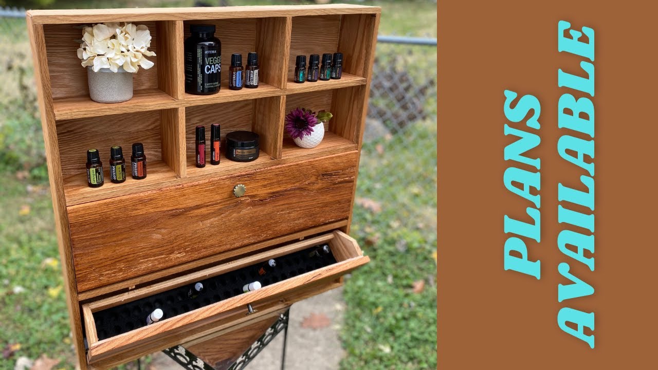 Cabinet with 3D printed parts and flip out drawers! PLANS AVAILABLE