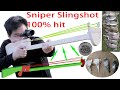 How to make a sniper rifle, wood rubber band steel ball gun ---- (free template tutorial)