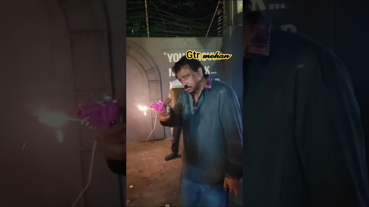 🔥 Ram Gopal Varma Real Gun Shooting Scene | RGV Mass Attitude Level 💥