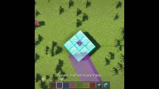 Minecraft: How to build a rainbow beacon tutorial #Shorts