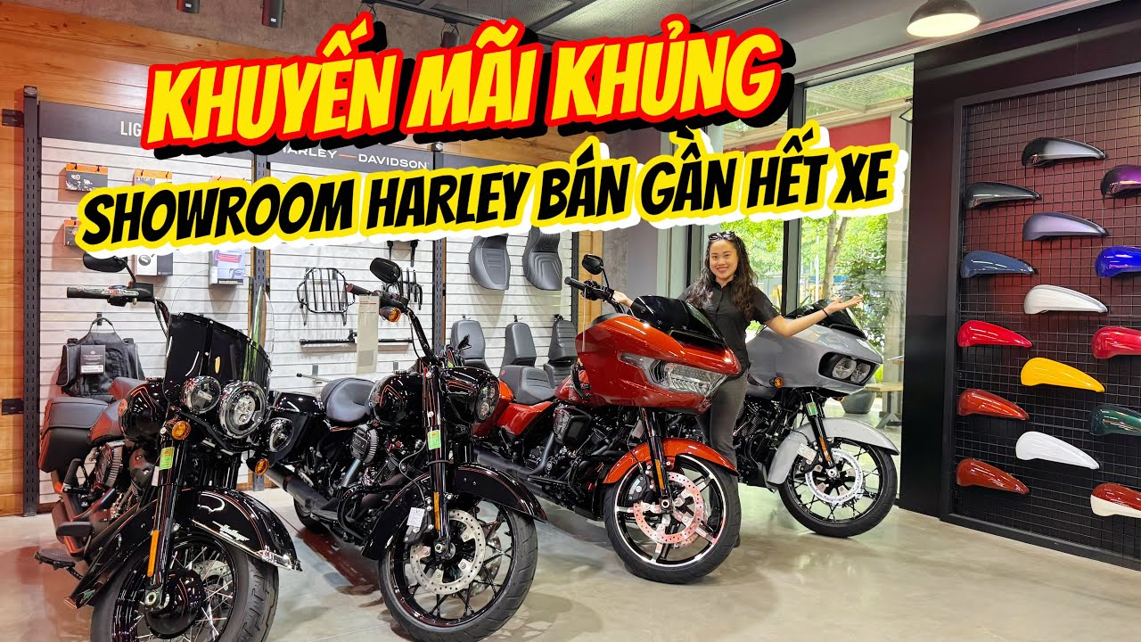 SHOWROOM HARLEY BÁN GẦN HẾT XE |Giá và khuyến mãi xe có sẵn tại showroom Harley-Davidson East Saigon