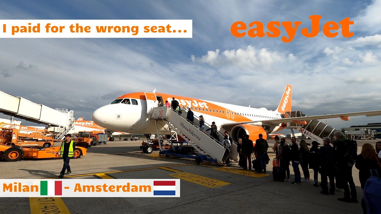Trip Report | Easyjet A320 | Milan Malpensa LIMC - Amsterdam EHAM (4K)