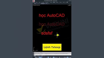 Cách sử dụng lệnh TXTEXP để biến chữ thành đối tượng trong AutoCAD #vadunishort #autocad #họcautocad