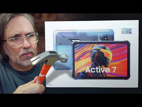 [ASMR] 1 Hour Unboxing and Extreme Test: Blackview Active 7 🌿 Drops, Water and Pixel Art