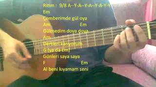 Gitar Dersi - Çemberimde Gül Oya