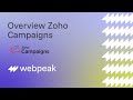 Overview Zoho Campaigns | Webpeak Zoho Brasil