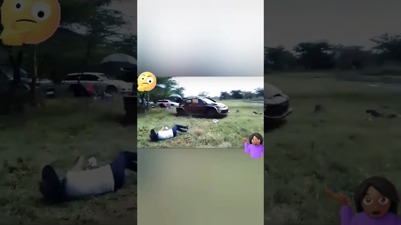 NAIVASHA MANENOS. A LADY ALMOST RUN OVER BY RALLY CAR @ 2024 WRC SAFARI RALLY KENYA 