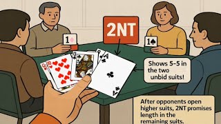 Bridge Slam Learning (12) - Unusual 2NT Overcalls #cardsgame
