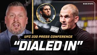 Brian Campbell praises Ian Machado Garry's confidence at UFC 330 Press Conference 👀