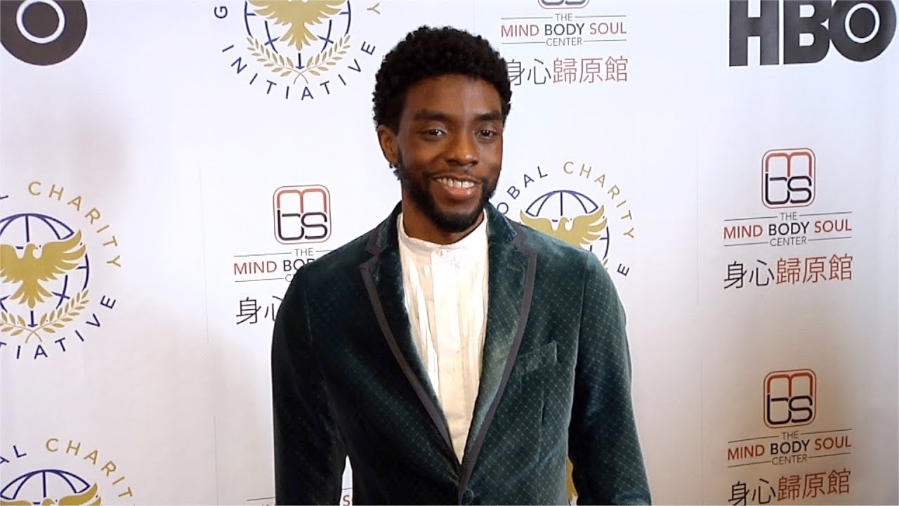 ⁣Chadwick Boseman "Global Charity Initiative Benefit Black Tie Event" Red Carpet