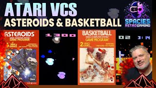 Atari VCS Asteroids & Basketball #atari #retrogaming #vcs #atari2600