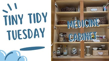 Medicine Cabinet Organization | Tiny Tidy Tuesday Series Ep 4