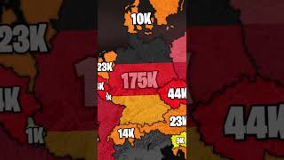 🦠 Number of deaths caused by Covid-19 in each country 🪦 #europe #geography #map